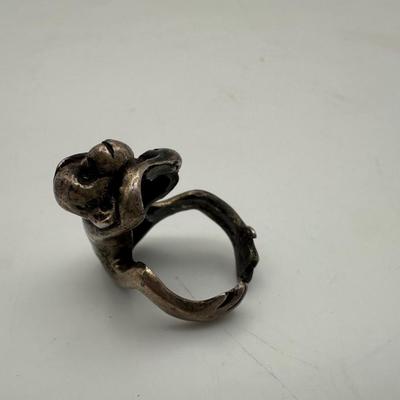 Sterling Silver Monkey Ring