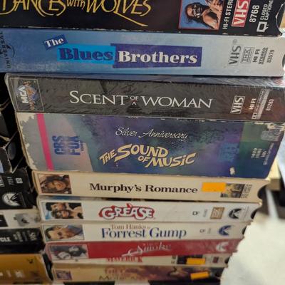 Assortment Of VHS Tapes Choice A