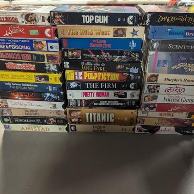 Assortment Of VHS Tapes Choice A