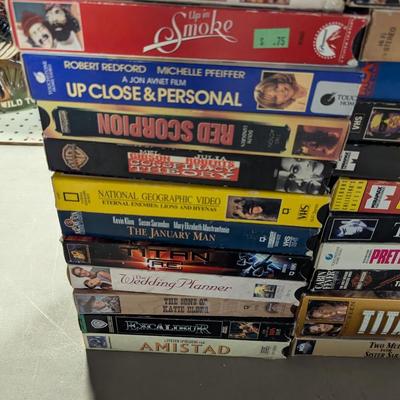 Assortment Of VHS Tapes Choice A