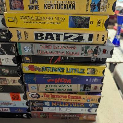 Assortment Of VHS Tapes Choice B