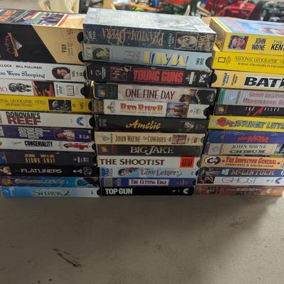 Assortment Of VHS Tapes Choice B