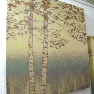Birch Trees Landscape on Canvas