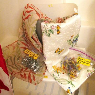 Very Nice Quality Shower Curtains with Matching Hooks