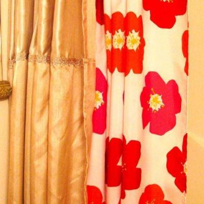 Very Nice Quality Shower Curtains with Matching Hooks