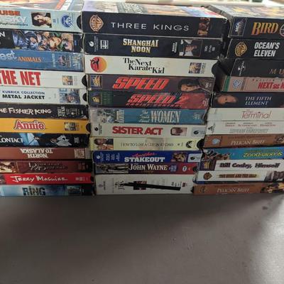 Assortment Of VHS Tapes Choice C