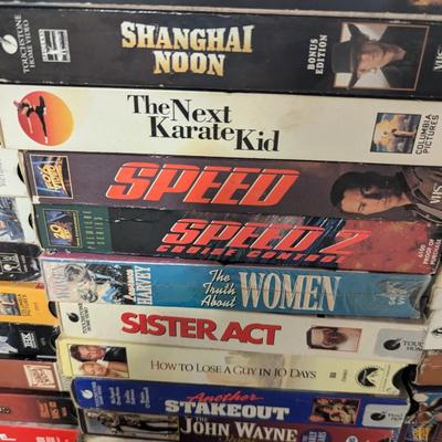 Assortment Of VHS Tapes Choice C