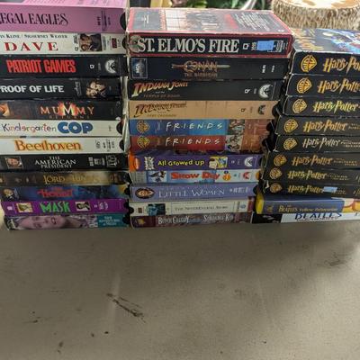 Assortment Of VHS Tapes Choice D