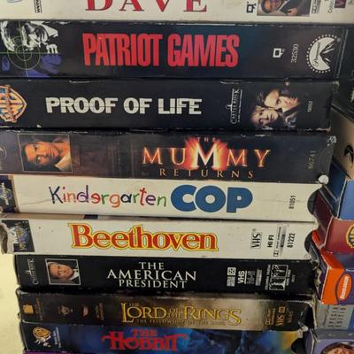 Assortment Of VHS Tapes Choice D