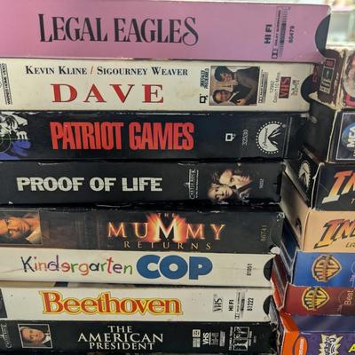 Assortment Of VHS Tapes Choice D