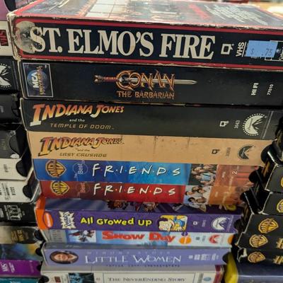 Assortment Of VHS Tapes Choice D