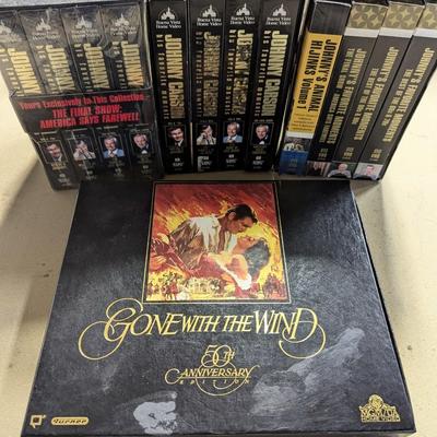 Johnny Carson & Gone With The Wind VHS Tapes