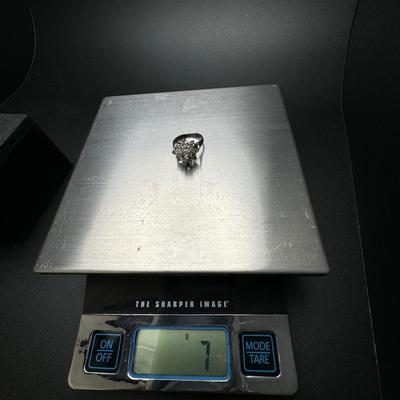 Diamond Cluster Dinner Ring 14K