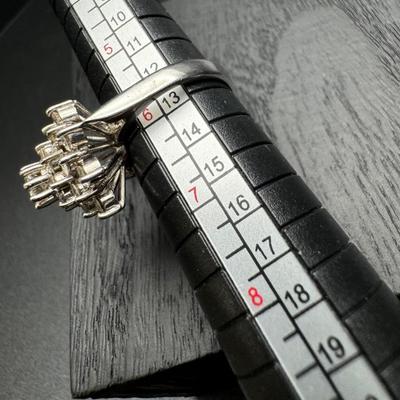 Diamond Cluster Dinner Ring 14K