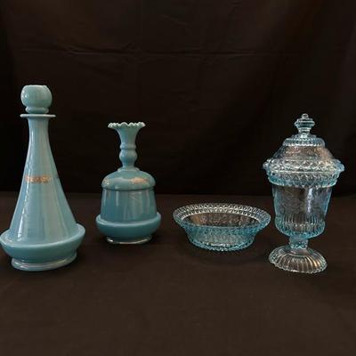Antique and Vintage Blue Glassware