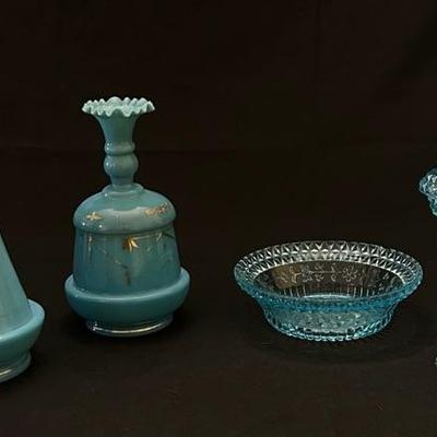Antique and Vintage Blue Glassware