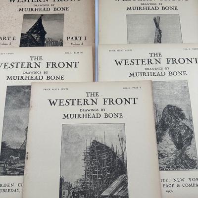 The Western Front - Drawings by Muirhead Bone, Volume 1 & 2