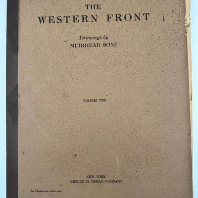 The Western Front - Drawings by Muirhead Bone, Volume 1 & 2