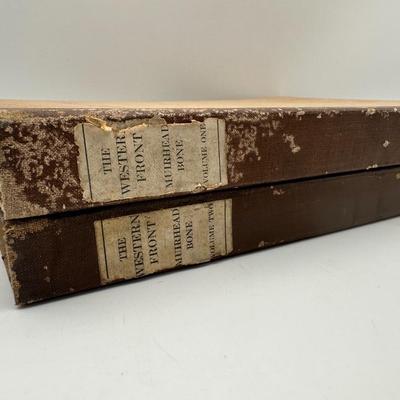 The Western Front - Drawings by Muirhead Bone, Volume 1 & 2