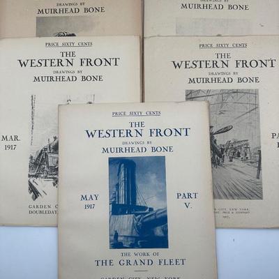 The Western Front - Drawings by Muirhead Bone, Volume 1 & 2