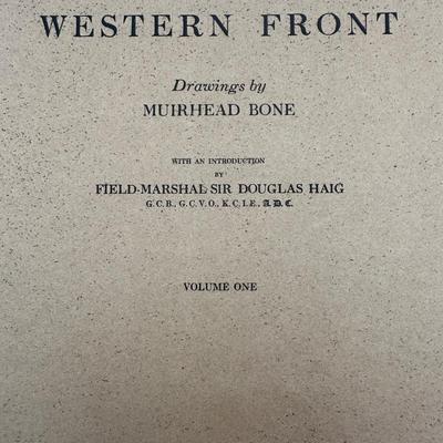 The Western Front - Drawings by Muirhead Bone, Volume 1 & 2