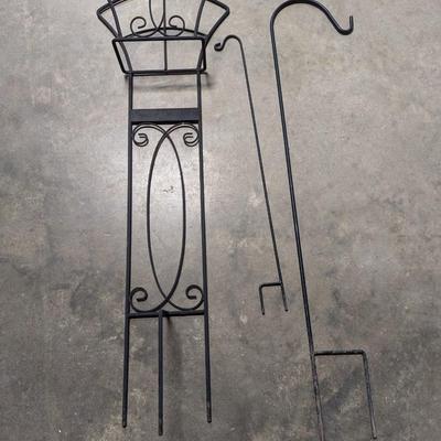 Shepherd's Hooks & Hose Holder