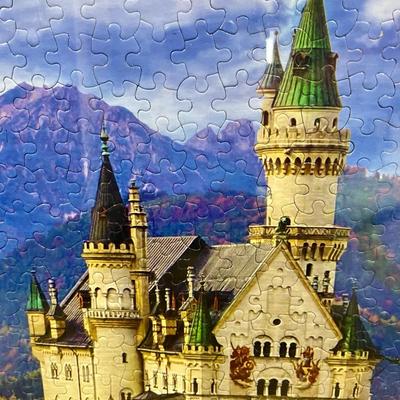 German Castle Framed Puzzle Picture