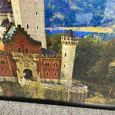 German Castle Framed Puzzle Picture