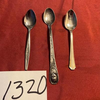 Vintage Gerber Silver Plated Baby Spoon and Friends