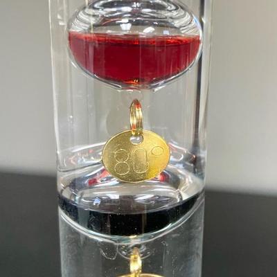 Galileo Style Glass Thermometer