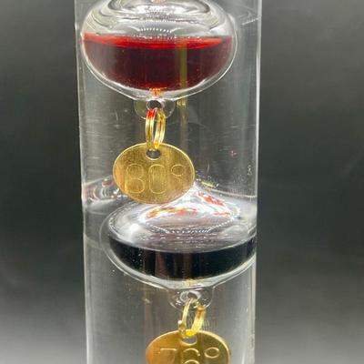 Galileo Style Glass Thermometer