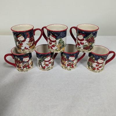 Certified International Christmas Santa Mugs