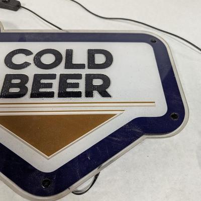 Lite Cold Beer Light Up Wall Sign