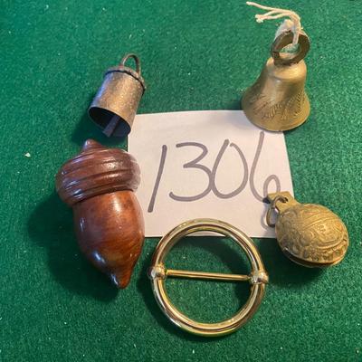 Brass Bell and Hollow Acorn