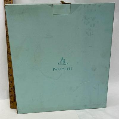 Party-litel Leaf Shaped Candleholder Plate Orange & Red Fall Decor