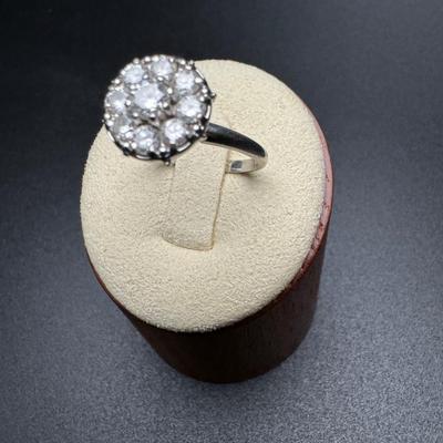 9 Diamond 14K Dinner Ring