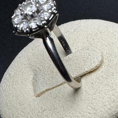 9 Diamond 14K Dinner Ring