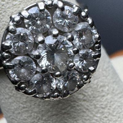 9 Diamond 14K Dinner Ring