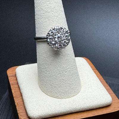 9 Diamond 14K Dinner Ring