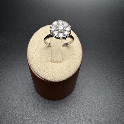 9 Diamond 14K Dinner Ring