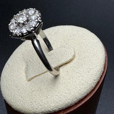 9 Diamond 14K Dinner Ring