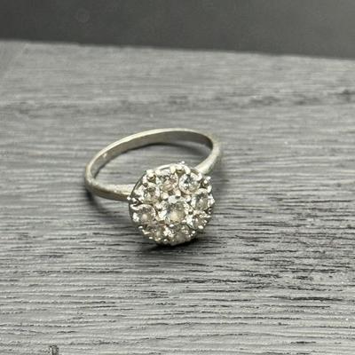 9 Diamond 14K Dinner Ring
