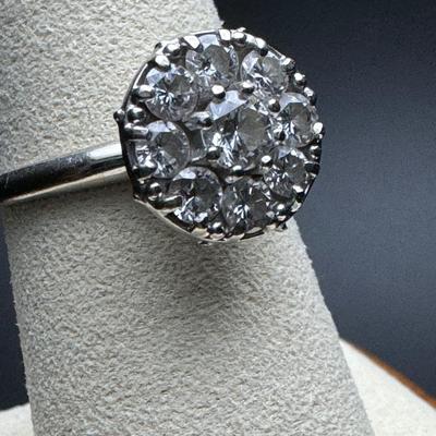 9 Diamond 14K Dinner Ring