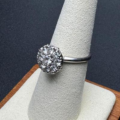 9 Diamond 14K Dinner Ring