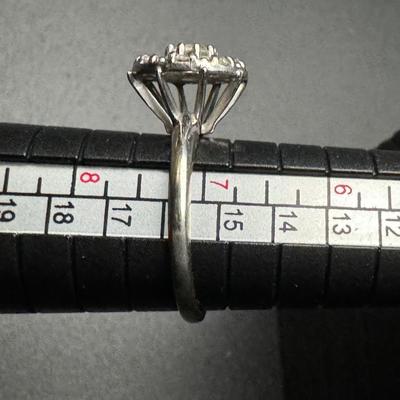 9 Diamond 14K Dinner Ring