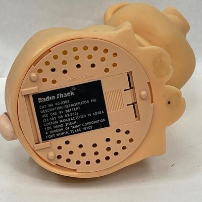 Radio Shack Plastic Pig Light for refrigerator reminder