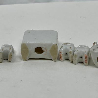 Vintage Miniature Ceramic Doll House Furniture