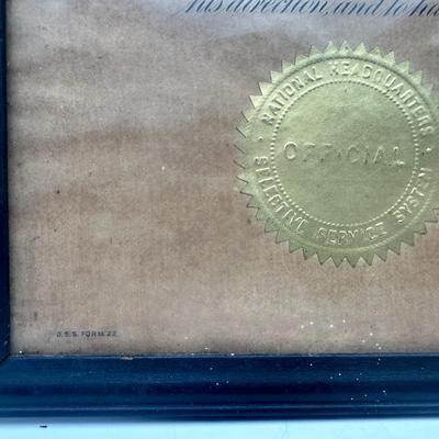 Service of Examining Physician B.B. Ehlinger Certificate, 1940