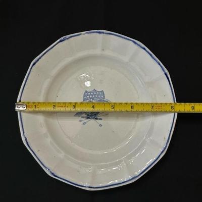 Two Plates with American Eagle Design