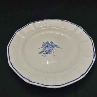 Two Plates with American Eagle Design